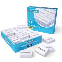 Classmaster Pencil Erasers size 32 x 23 x 9mm. (Pack 45) - PES45