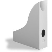 Durable Eco Recycled Plastic Magazine Rack Document File Organiser - A4 Grey, Grey