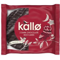 Kallo Belgian Dark Chocolate Rice Cake Thins Two Pack (Pack 30) - 0401229
