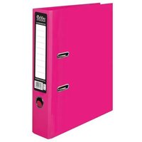 Pukka Brights Lever Arch File Laminated Paper on Board A4 70mm Spine Width Pink (Pack 10) BR-7764