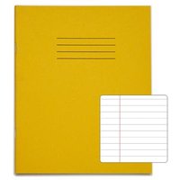 RHINO 8 x 6.5 Exercise Book 48 Page, Yellow, F8M Pack of 10 PVAA114-2