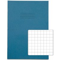 Rhino A4 Exercise Book 80 Page 10mm Squares S10 Light Blue (Pack 50) - VEX668-1885-2