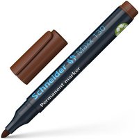 Schneider Maxx 130 Permanent Marker Bullet Tip 1mm-3mm Brown (Pack 10) - 113007