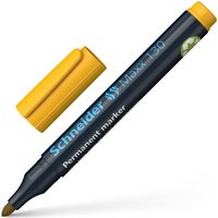 Schneider Maxx 130 Permanent Marker Bullet Tip 1mm-3mm Yellow (Pack 10) - 113005