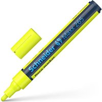 Schneider Maxx 265 Chalk Marker Odourless Liquid Chalk Bullet Tip 2mm-3mm Line Width Yellow (Pack 10) - 126505
