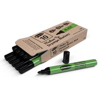 Show-me Drywipe Marker Medium Bullet Tip Slim Barrel Black (Pack 10) - SDP