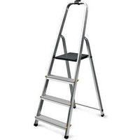 Slingsby Aluminium 4 Tread Platform Step Ladder (Platform Sits 770mm Above The Floor) 150Kg Capacity - 405006
