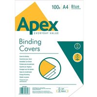 ValueX Binding Cover Leathergrain A4 250gsm Blue (Pack 100) 6501101