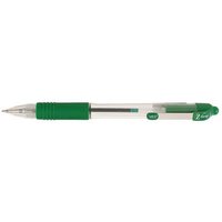 Zebra Z-Grip Retractable Ballpoint 1.0mm Tip Green (Pack 12) - 22240