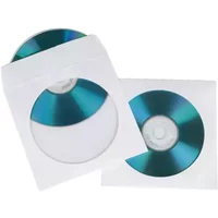 Hama White CD Sleeve, Quantity100 Per Pack, Quantity100 per case