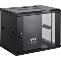 Intellinet 19" Network Cabinet - Wall Mount (Standard) 15U 600mm Deep Black Assembled Max 60kg Metal & Glass Door Back Panel Removeable Sides Suitable also for use on desk or floor Usable Depth 500mm Parts for wall installation not include
