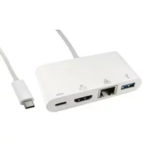 Cables Direct USB3C-HDMI-COMBO USB 3.2 Gen 1 (3.1 Gen 1) Type-C White