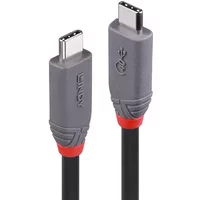 Lindy 0.8m USB 4 Type C Cable. 40Gbps. Anthra Line