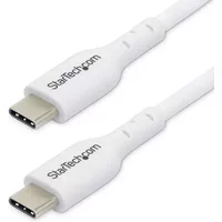 StarTech.com 3ft (1m) USB-C Charging Cable Charge & Sync 60W (3A) PD USB 2.0 Laptop Charger Cable - White USB C Charging Cord 1 m USB C USB C USB 2.0 0.48 Gbit/s White