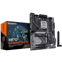 Gigabyte X870 GAMING WIFI6 AMD AM5 Socket Motherboard, ATX, 4x DDR5 Slots, 3x M.2 Sockets, Fitted I/O Shield, 2.5GbE LAN, Wi-Fi 6 - -