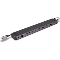 Lindy DST-Mini XT 810 USB-C Laptop Mini Docking Station with Single Display (8K) or Dual Display (4K60) and 100W Pass-Through Charging