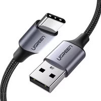 Ugreen 60126. Cable length: 1 m. Connector 1: USB C Connector 2: USB A Maximum data transfer rate: 0.48 Gbit/s Product colour: Black Grey