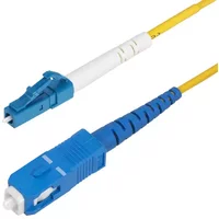 StarTech.com 1m (3.3ft) LC to SC (UPC) OS2 Single Mode Simplex Fiber Optic Cable 9/125m 40G/100G Bend Insensitive Low Insertion Loss - LSZH Fiber Jumper Cord