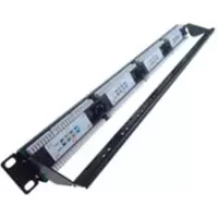 connektgear 24 Port Patch Panel (Cat6) IDC Punch Down 19 inch + Lacing