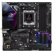 ASRock B850M Riptide WiFi AMD AM5 Socket Motherboard, Micro-ATX, 4x DDR5 Slots, 3x M.2 Sockets, Fitted I/O Shield, 2.5GbE LAN, Wi-Fi 7 - -