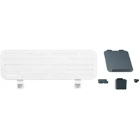 Leitz Ergo Pegboard Desk Organiser With Laptop Holder, 80X25 Cm, White