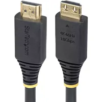 StarTech.com 6ft (1.8m) High Speed HDMI Cable with Gripping Connectors 4K 60Hz/1440p 144Hz HDR10/HDCP 2.2/ARC 18Gbps UHD HDMI Cord for TV/Monitor/Display TPE Jacket 1.8 m HDMI Type A (Standard) HDMI Type A (Standard) 18 Gbit/s Audio Return