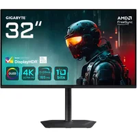 Gigabyte MO32U 32" 3840x2160 4K UHD OLED 165Hz 0.03ms KVM FreeSync Premium Pro HDMI 2.1 Widescreen Gaming Monitor