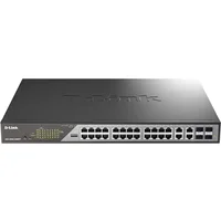 D-Link DSS-200G-28MPP network switch Managed L2 Gigabit Ethernet (10/100/1000) Power over Ethernet (PoE) 1U Grey