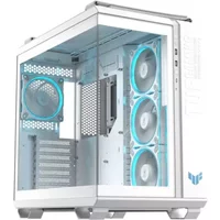 ASUS TUF GAMING GT502 HORIZON TG ARGB Duel Chamber tempered Glass ATX Gaming PC Case - White - 90DC0093-B19010