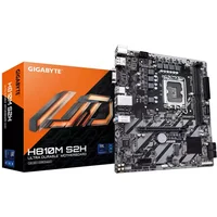Gigabyte H810M S2H Intel 1851 Socket Motherboard, Micro-ATX, 2x DDR5 Slots, 1x M.2 Socket, GbE LAN, 1x D-Sub / 1x DisplayPort / 1x HDMI Port - Intel Socket 1851 - Micro-ATX