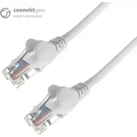 connektgear 15m RJ45 CAT6 UTP Stranded Flush Moulded LS0H Network Cable - 24AWG - White 15 m Cat6 U/UTP (UTP) RJ-45 RJ-45 White