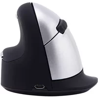 R-Go Tools Ergonomic mouse R-Go HE Break with break software, large (hand size ≥ 185 mm), left-handed, Bluetooth, black