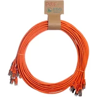 Cablenet 1.5m Cat6a RJ45 Orange U/FTP LSOH 30AWG Slim Snagless Booted Patch Lead (PK10)