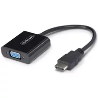 StarTech.com HDMI to VGA Adapter Active Video Converter For Laptop/Desktop 1920x1080 (1080p) HDMI Source to VGA Monitor/Display/Projector Active video converter Plastic 0.189 m 1920 x 1200 pixels 800 x 6001024 x 7681280 x 7201280 x 800160