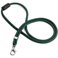 Durable Recycled Fabric Lanyards with Safety Release - 10 Pack - Green