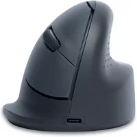 R-Go Tools Vertical mouse R-Go HE Basic, ergonomic mouse, medium (hand size ≥ 185 mm), right-handed, Bluetooth, grey