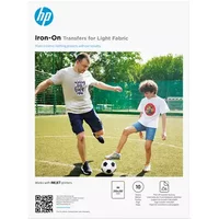Original HP Iron-On Transfers for Light Fabric A4 - 10 Sheets (AA7N8A)