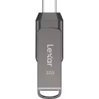 Lexar JumpDrive Dual Drive D400 USB flash drive 32 GB USB Type-A / USB Type-C 3.2 Gen 2 (3.1 Gen 2) Silver