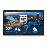 Philips 222B1TFL computer monitor 54.6 cm (21.5") 1920 x 1080 pixels Full HD LED Touchscreen Black