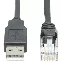 Tripp Lite U009-015-RJ45-X USB-A to RJ45 Rollover Console Cable (M/M) - Cisco Compatible 250 Kbps 15 ft. (4.57 m) Black. Connector 1: RJ-45 Connector 2: USB 2.0 Type-A Cable length: 4.57 m. Product colour: Black