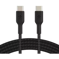 BELKIN BoostCharge Braided USB Type-C Cable - 2 m, Black