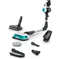Bosch BCS71HYGGB stick vacuum/electric broom 2-in-1 stick vacuum Battery Dry&wet HEPA Bagless Aqua colour Black White