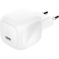 Belkin WCA013kqWH. Charger type: Indoor Power source type: AC Charger compatibility: Universal USB Type-C ports quantity: 1 Fast charging. Product colour: White
