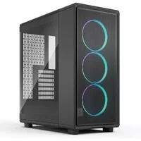 Fractal Design Epoch Black TG RGB Light Tint Midi Tower PC Black ATX micro ATX Mini-ITX Steel Tempered glass Gaming