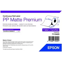 Original Epson PP Matte Premium 210mm x 55m Continuous Label Roll (7113423)