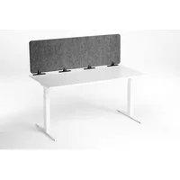 Durable EFFECT Foldable Felt Desk Divider 60% Recycled W1600 x H500mm Charcoal Grey - 313558