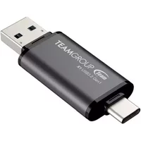 Team Group X1 USB 3.2 Gen1 USB flash drive 256 GB USB Type-A / USB Type-C 3.2 Gen 1 (3.1 Gen 1) Black Grey
