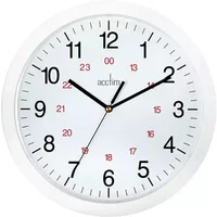 Acctim 30cm Metro Easy-Read Quartz Movement Wall Clock - White, White