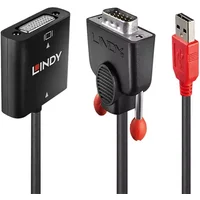 Lindy VGA to DVI-D Converter. Cable length: 0.2 m Connector 1: DVI-D Connector 2: VGA (D-Sub) + USB