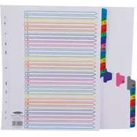 Concord Index 1-31 Extra Wide Mylar Tabs Multi-Coloured - 10001/CS100